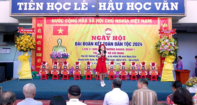 Phường Đa Kao tổ chức Ngày hội Đại đoàn kết toàn dân tộc năm 2024 liên 11 khu phố ngày 09 tháng 11 năm 2024