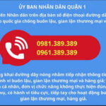 Uỷ Ban Nhân Dân Quận 1 - Đường dây nóng Ban Chỉ Đạo quốc gia buôn laaij, gian lận thương mại và hàng giả